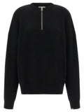 Black Half Zip Relaxed Sweater 1