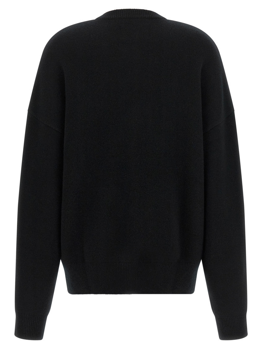 Black Half Zip Relaxed Sweater 2