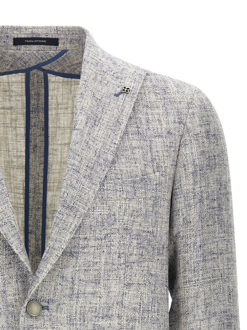 Light Grey Textured Blazer 3