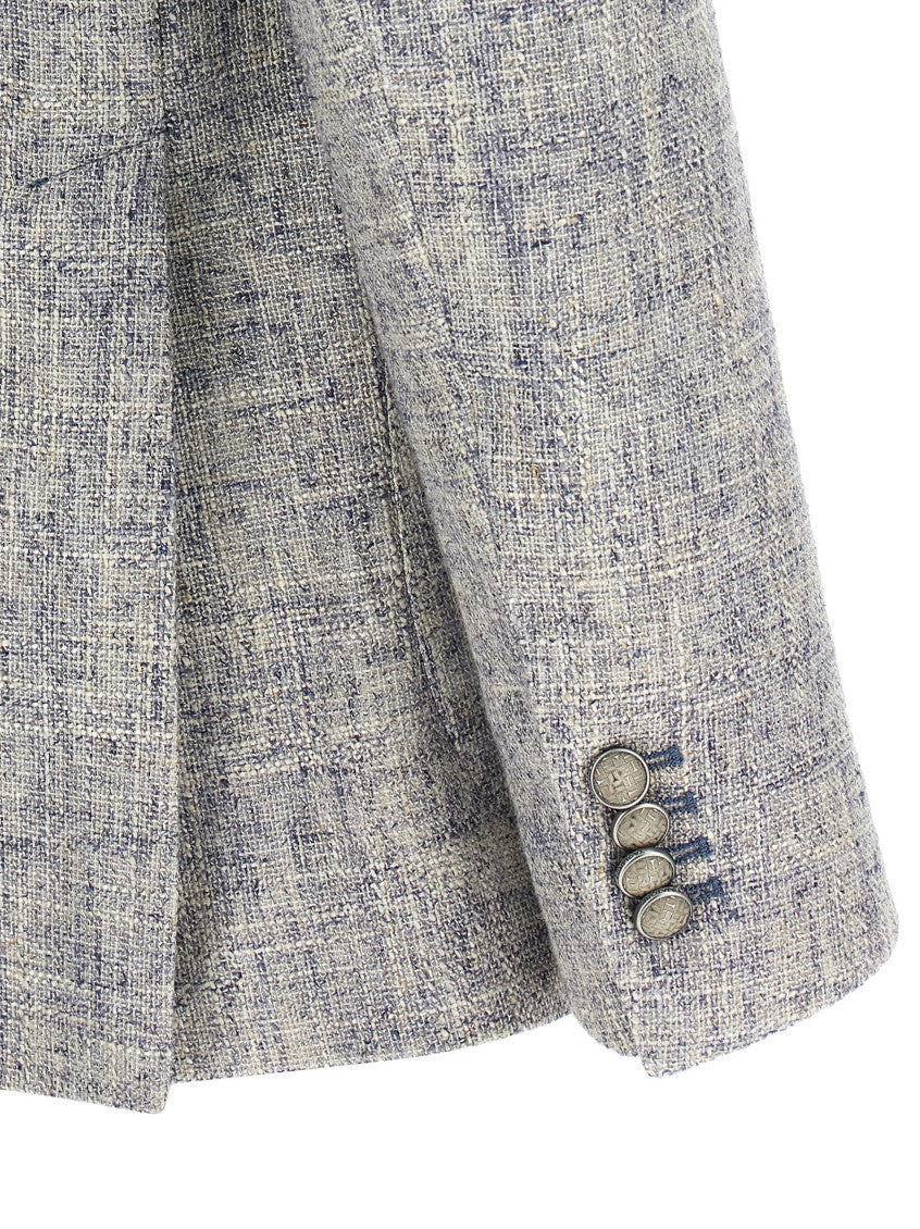 Light Grey Textured Blazer 4