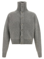 Grey Turtle Neck Cardigan 1