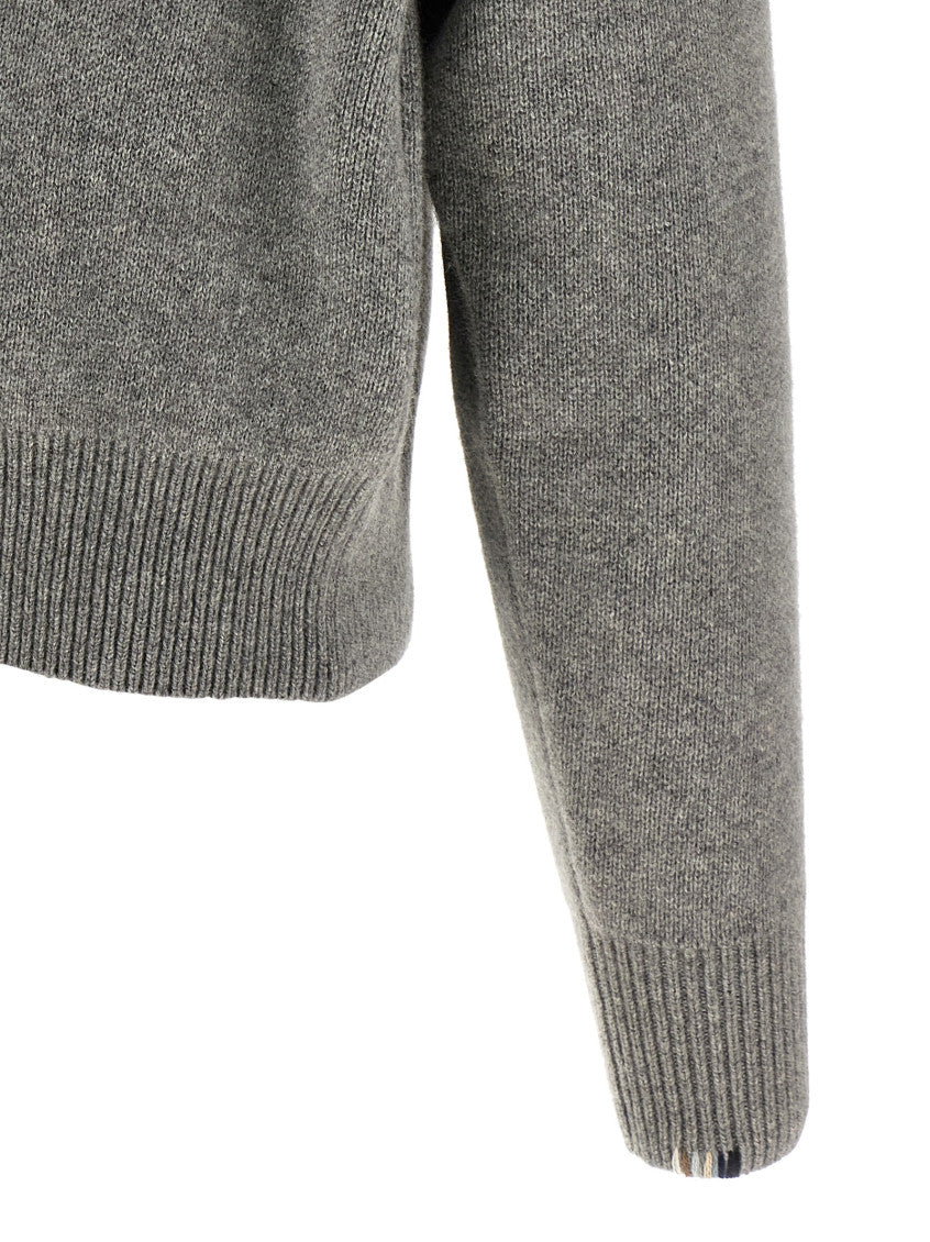 Grey Turtle Neck Cardigan 4