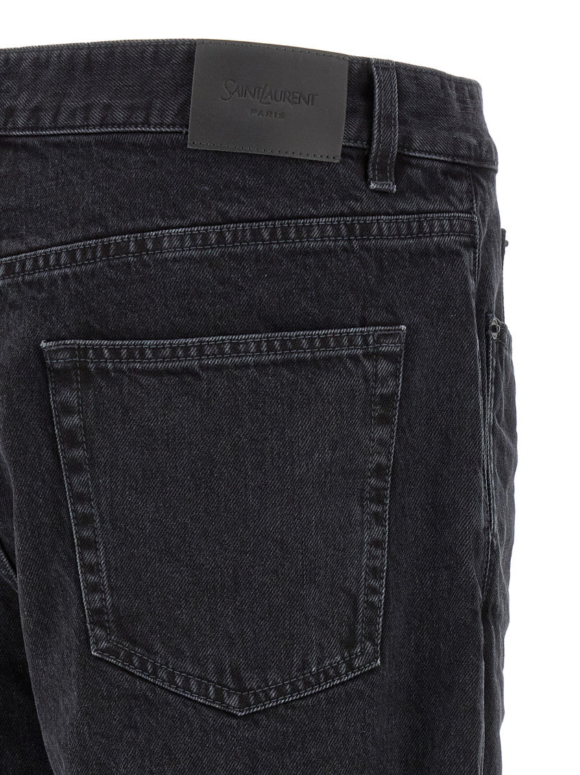 Black Mid Rise Jeans 4