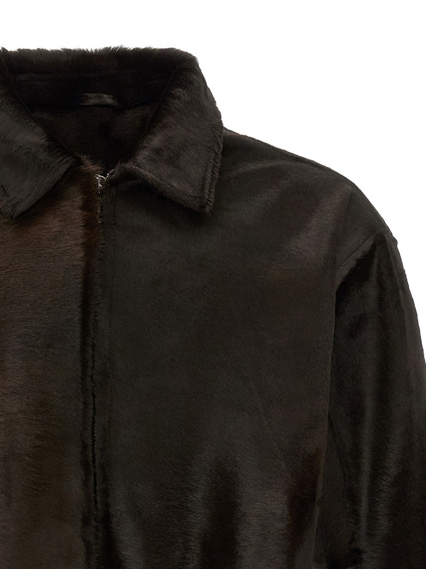 Brown Shirt Collar Jacket 3