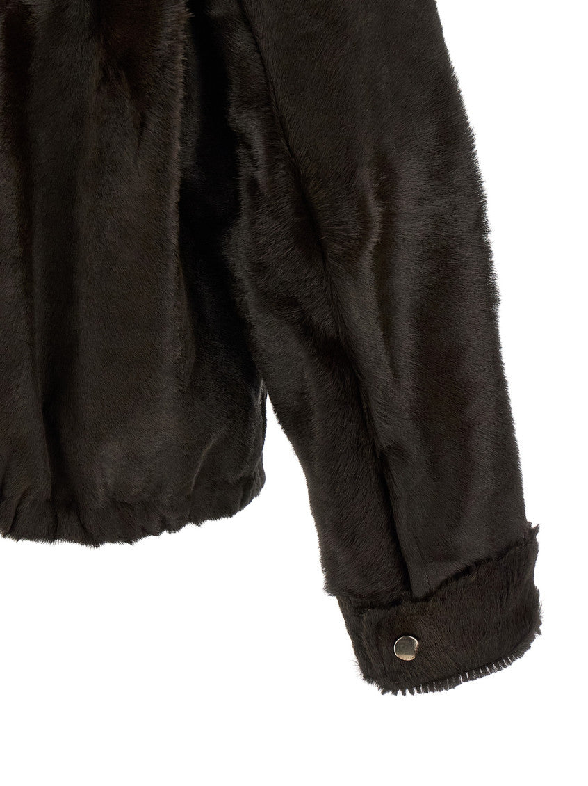 Brown Shirt Collar Jacket 4