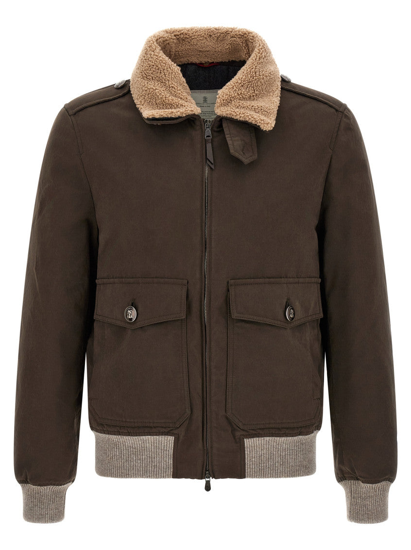 Brown Shirt Collar Jacket 1