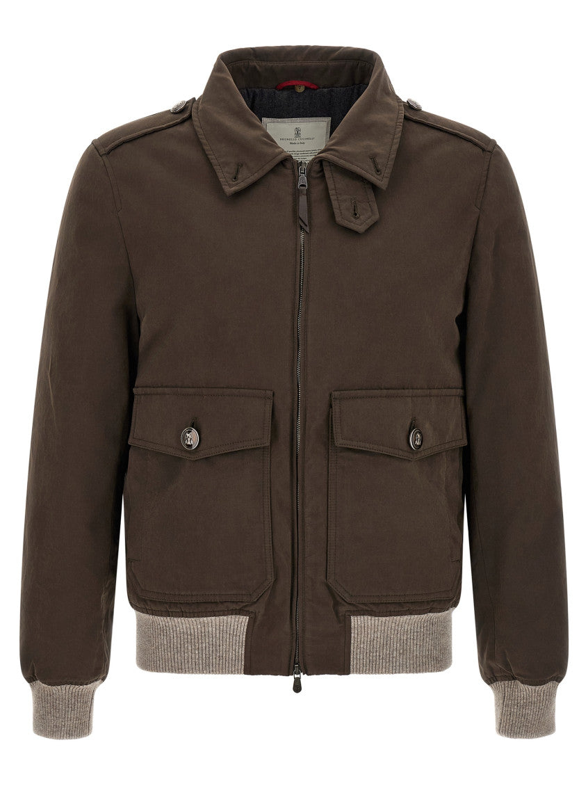 Brown Shirt Collar Jacket 2