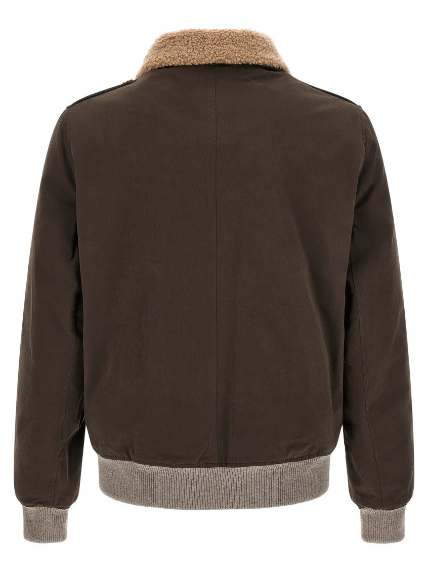 Brown Shirt Collar Jacket 3