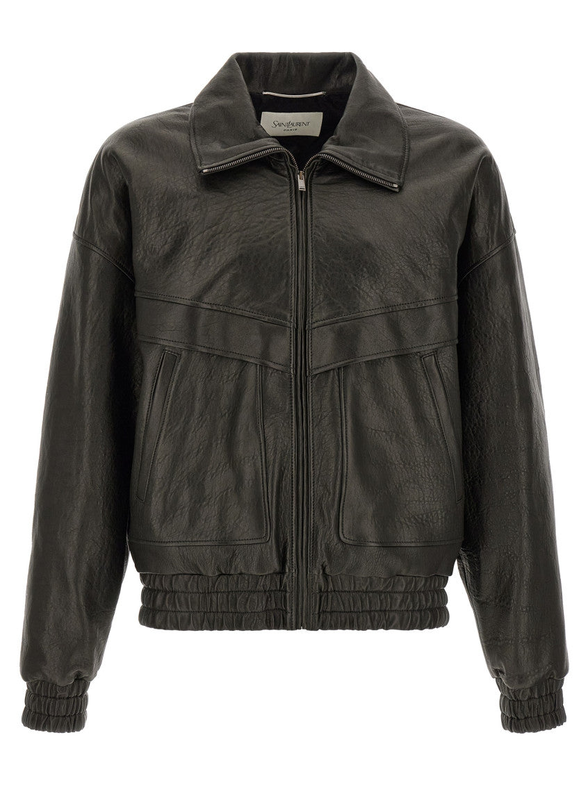 Black Shirt Collar Jacket 1