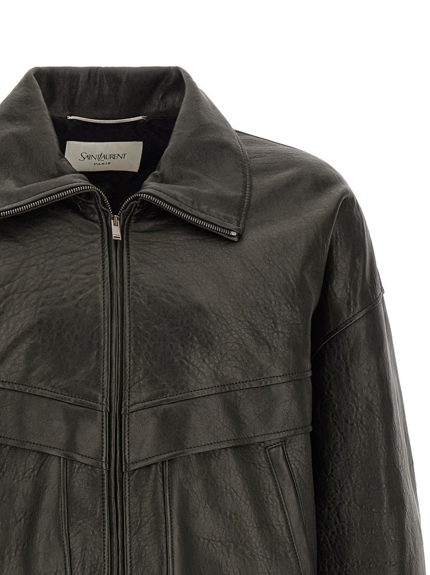 Black Shirt Collar Jacket 3