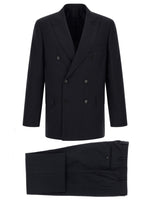 Dark Navy Peaked Lapel Suit 1