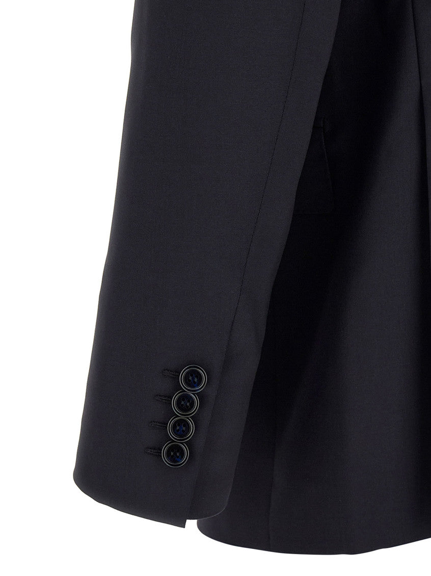 Dark Navy Peaked Lapel Suit 4
