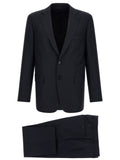 Dark Navy Notched Lapel Suit 1
