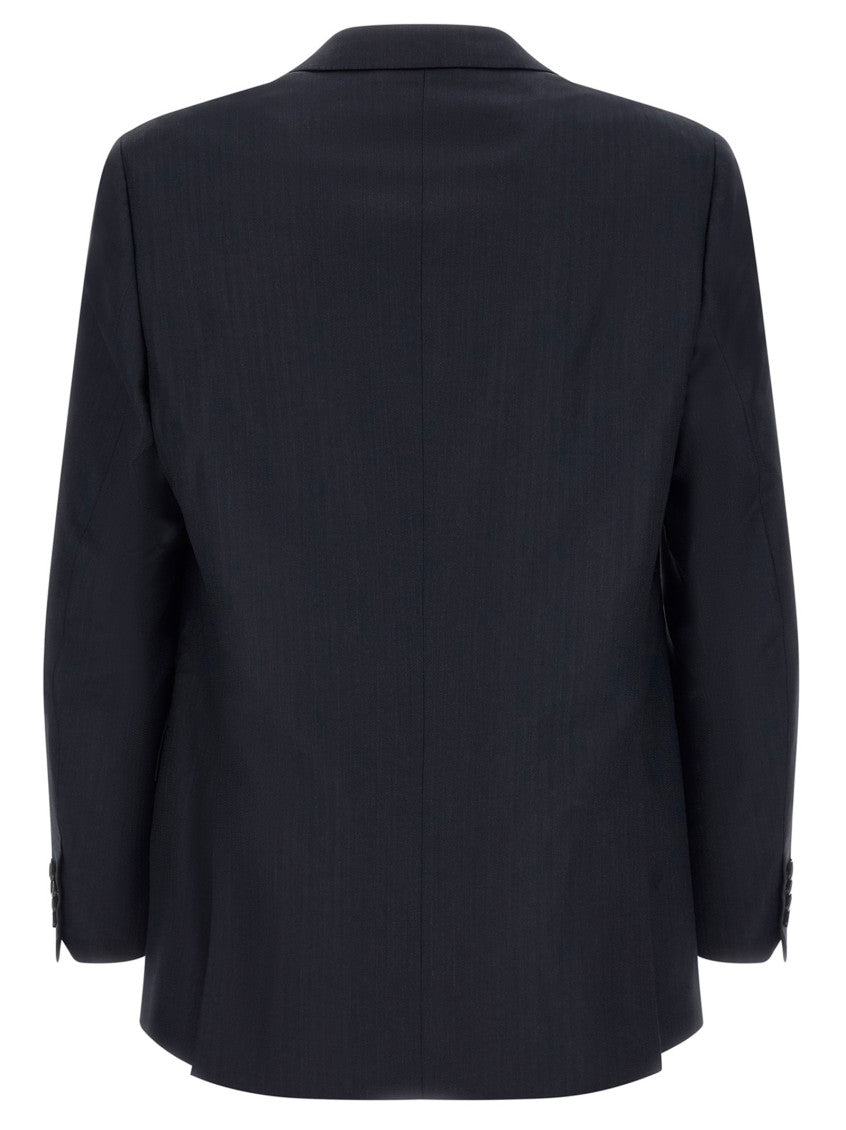 Dark Navy Notched Lapel Suit 2