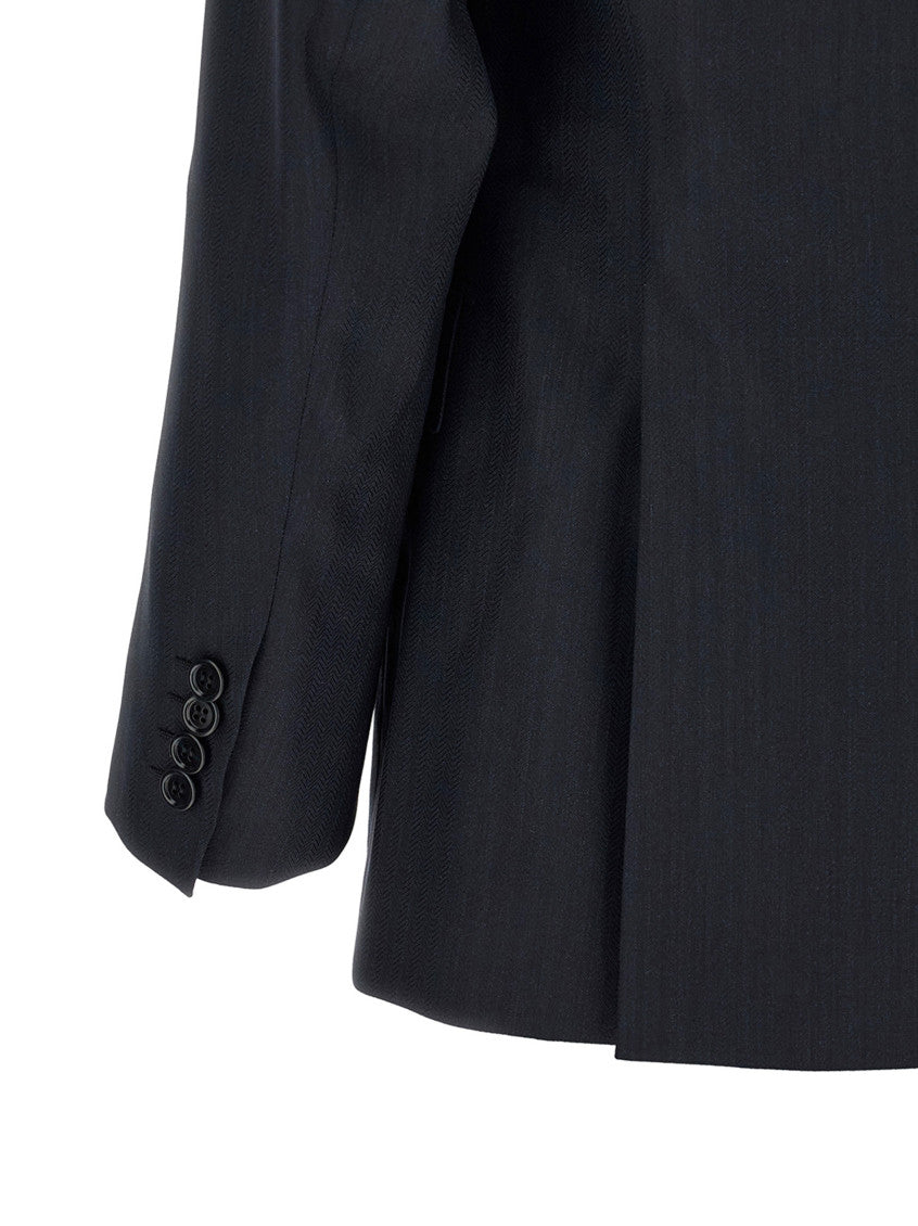 Dark Navy Notched Lapel Suit 4