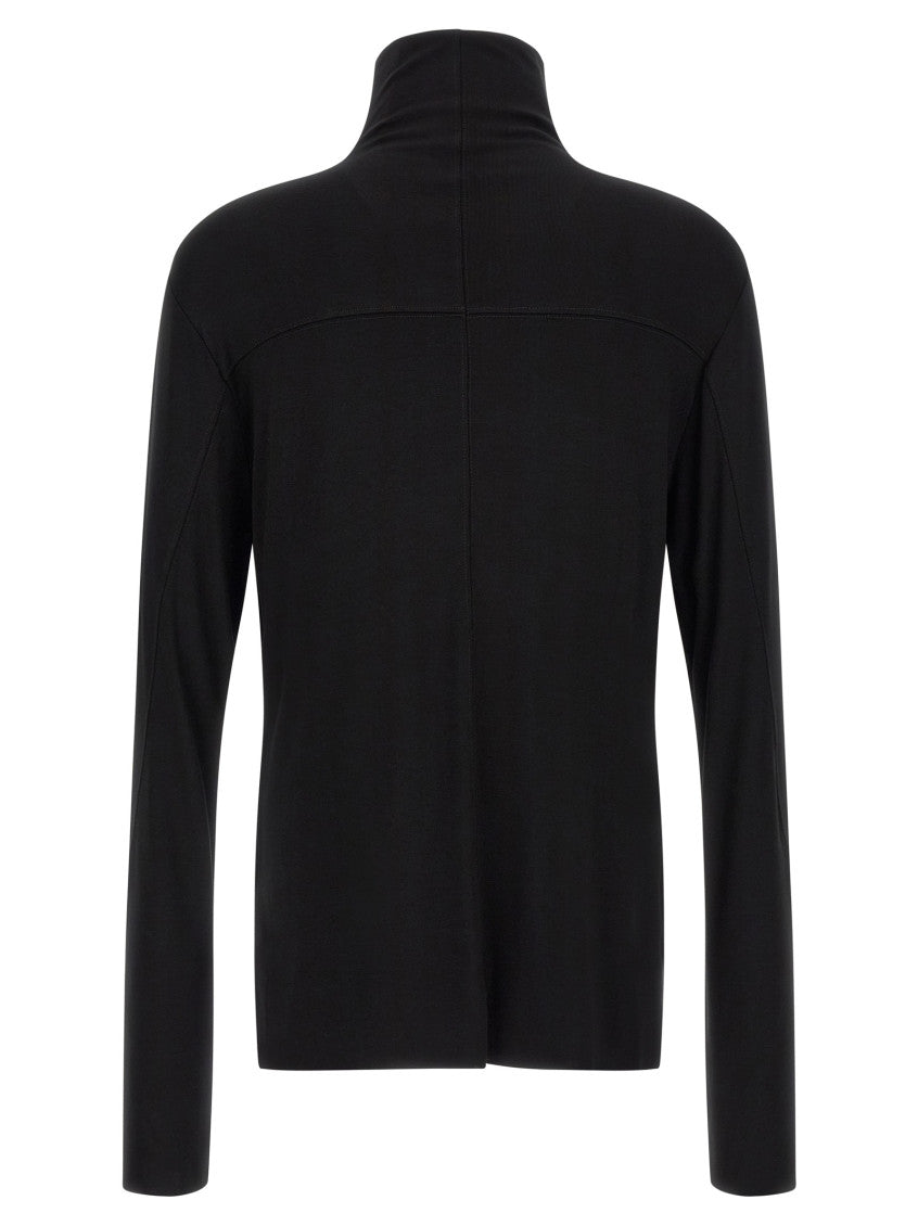 Black Solid Turtle Neck Sweater 2
