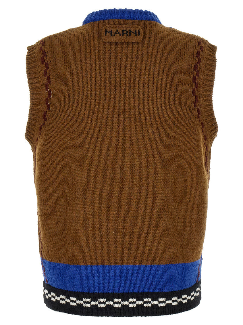 Multicolor Sleeveless Sweater 2