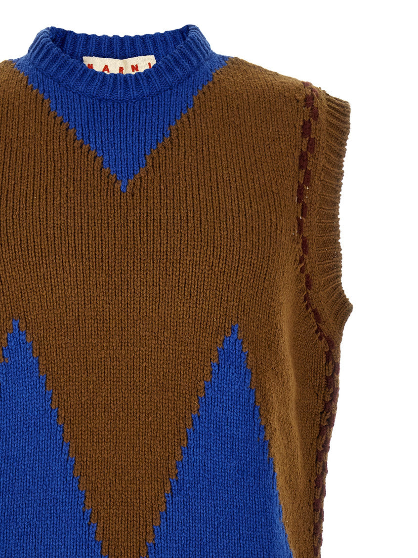 Multicolor Sleeveless Sweater 3