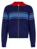 Navy Blue Zip Up Cardigan 1
