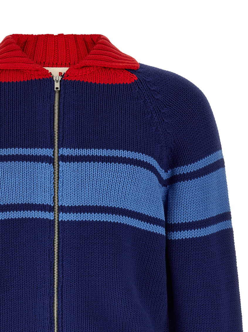 Navy Blue Zip Up Cardigan 3