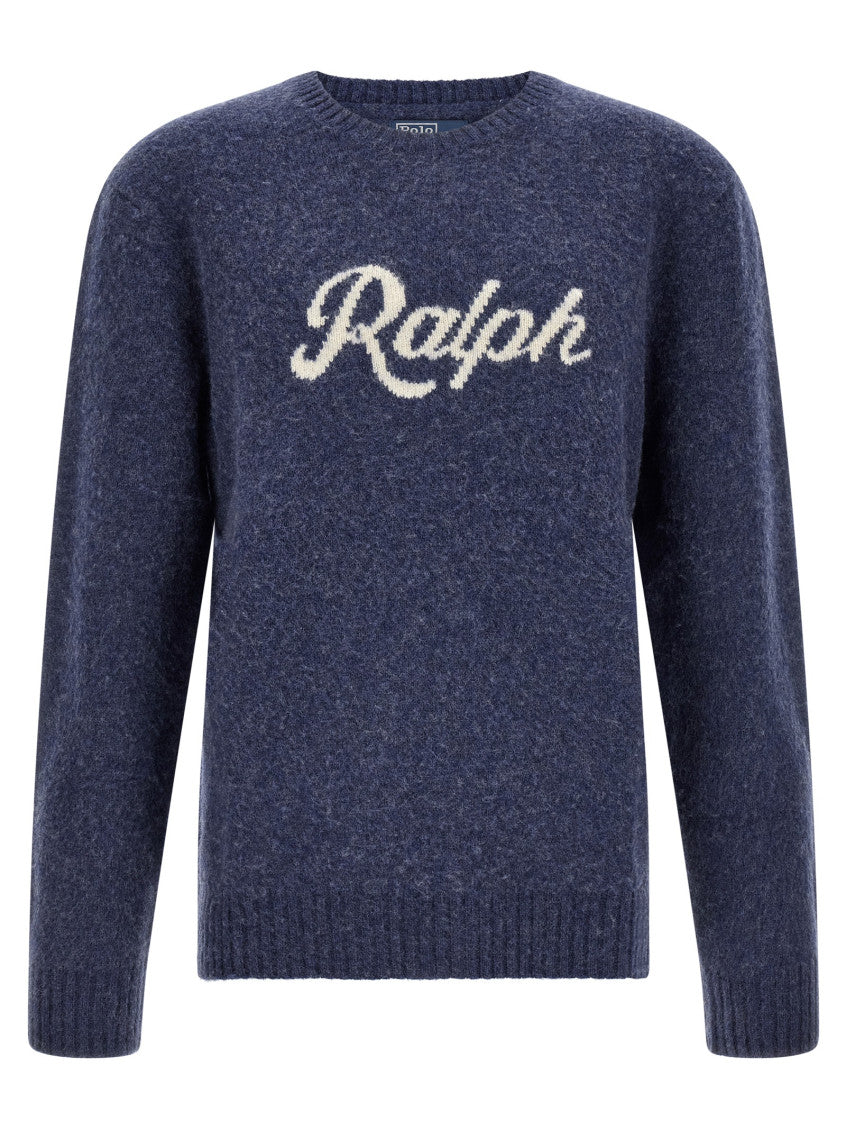 Blue Logo Crew Neck Sweater 1