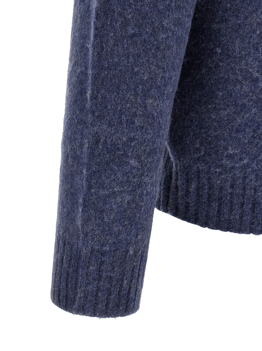 Blue Logo Crew Neck Sweater 4