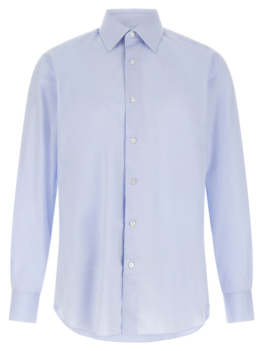 Light Blue Regular Solid Shirt 1