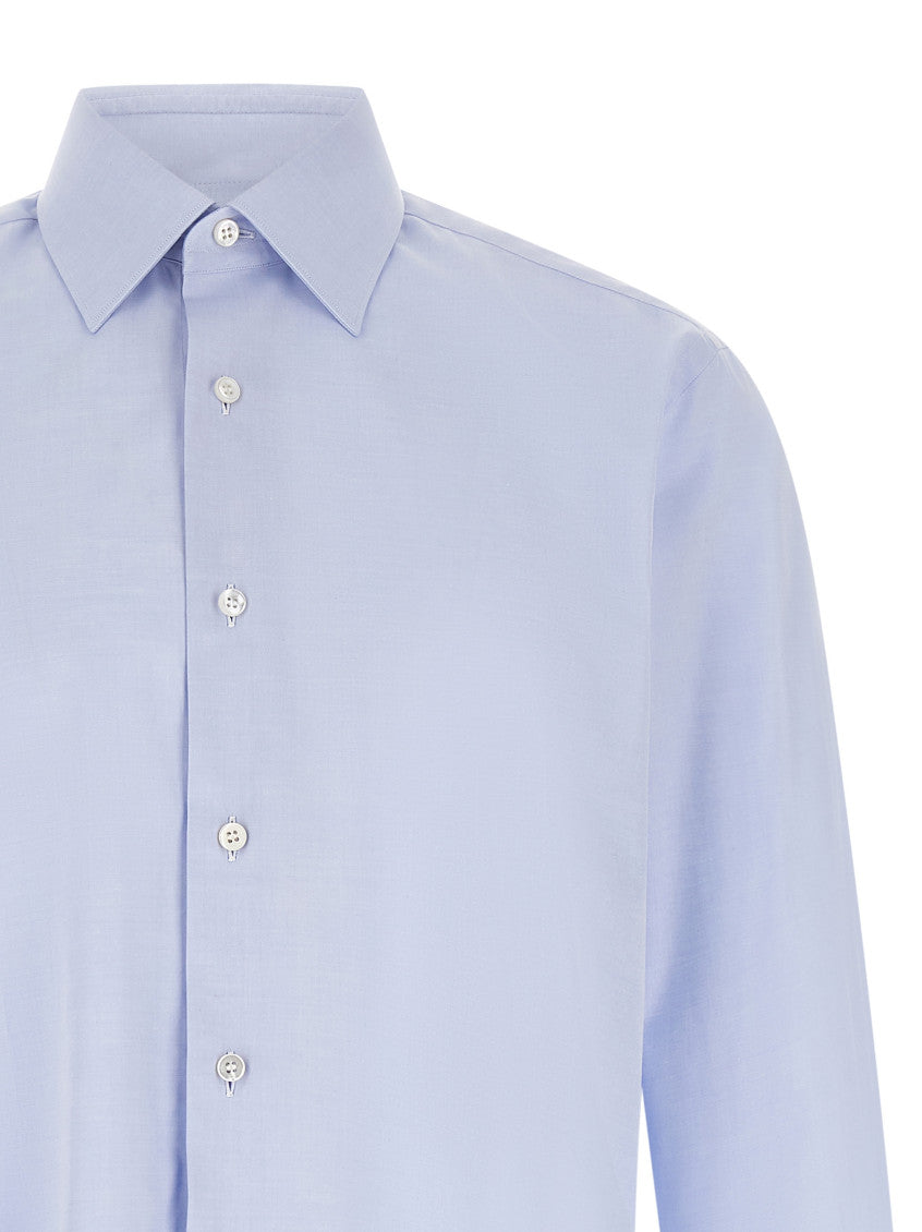 Light Blue Regular Solid Shirt 3