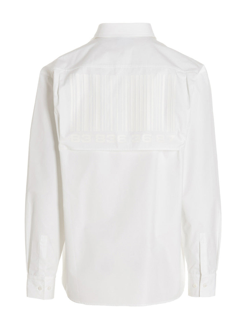 White Oversized Solid Shirt 2