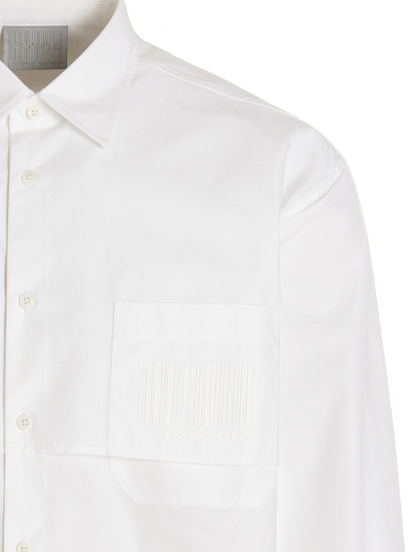 White Oversized Solid Shirt 3