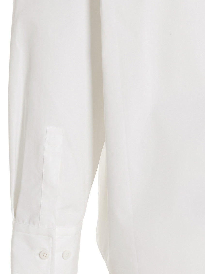 White Oversized Solid Shirt 4
