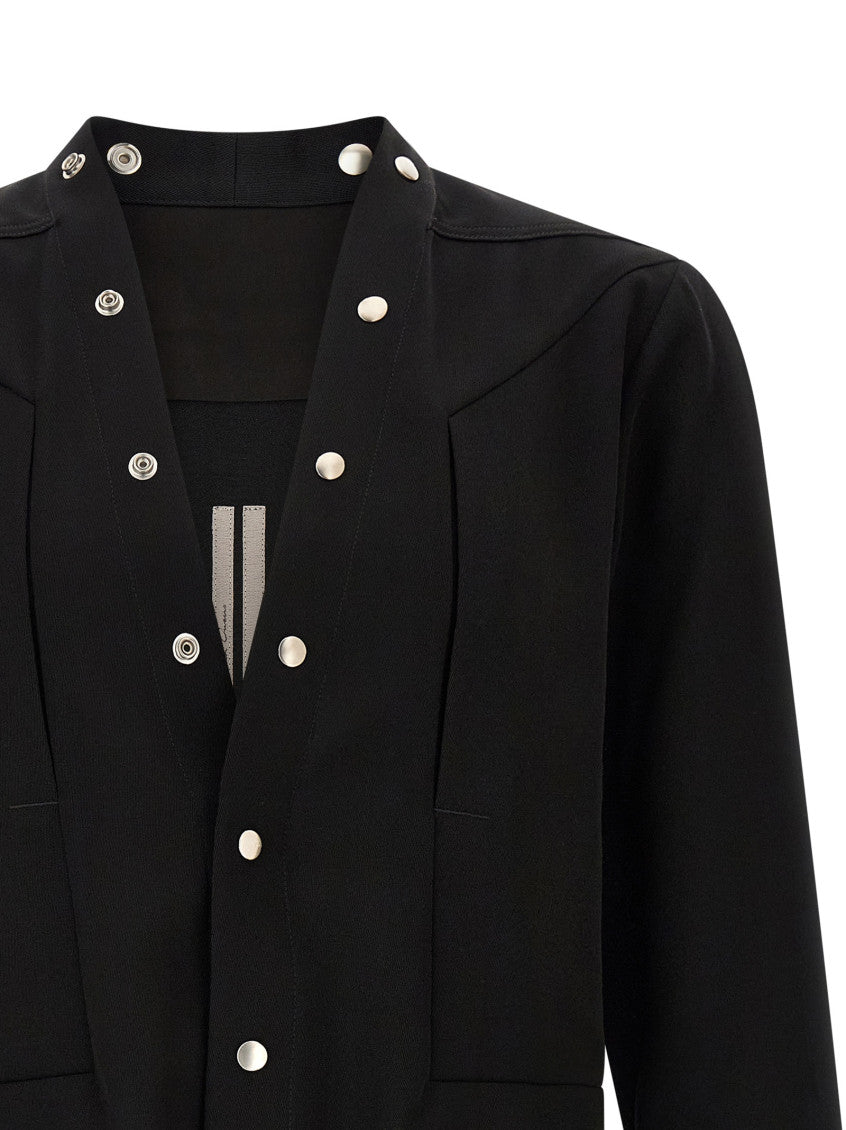 Black V Neck Solid Shirt 3