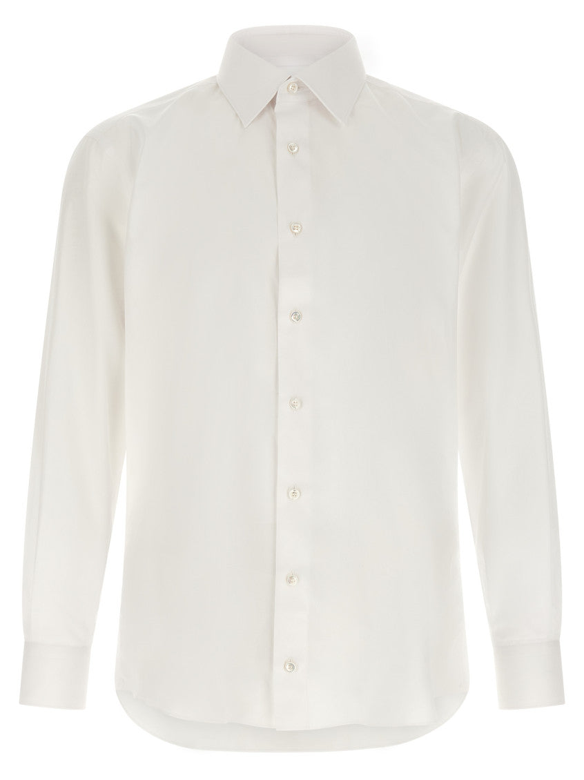 White Regular Solid Shirt 1