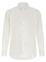 White Regular Solid Shirt 1