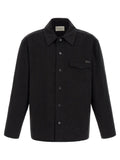 Black Relaxed Solid Overshirt 1