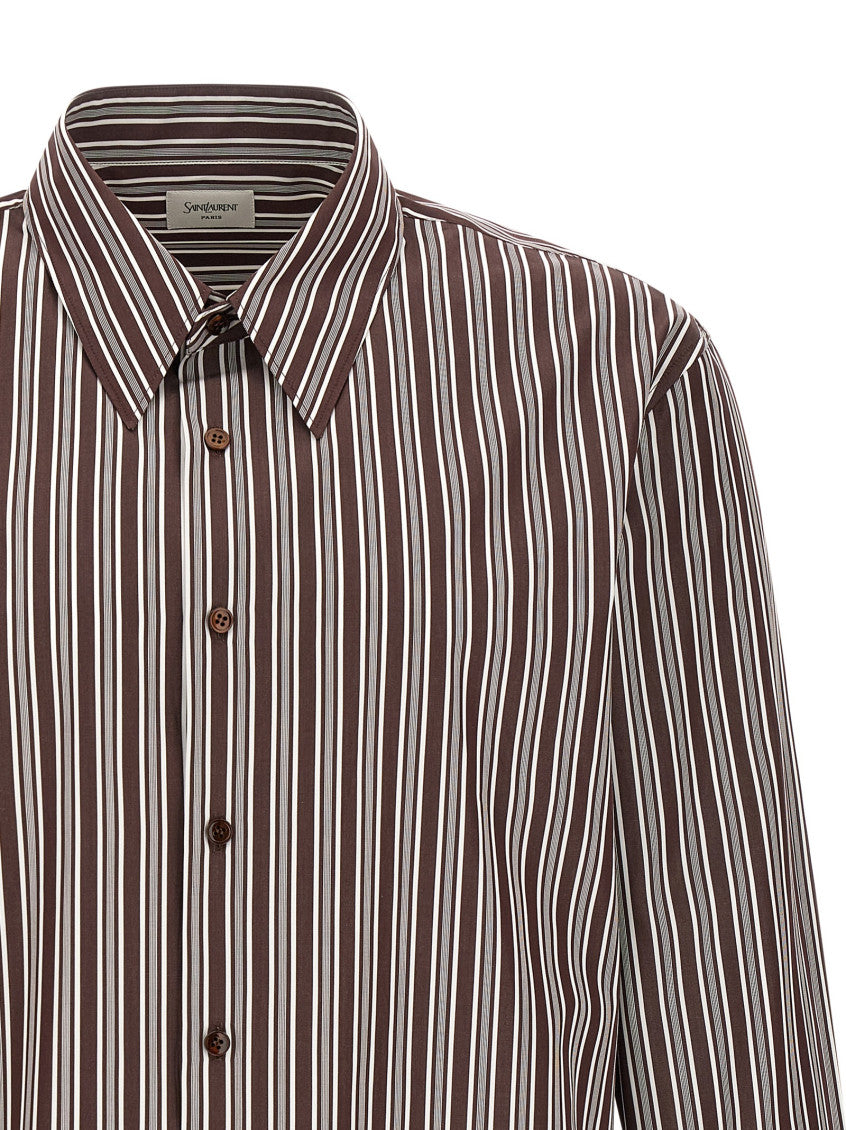 Brown Regular Stripes Shirt 3
