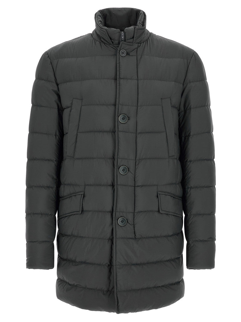 Dark Grey Quilted Jacket 1