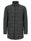 Dark Grey Quilted Jacket 1