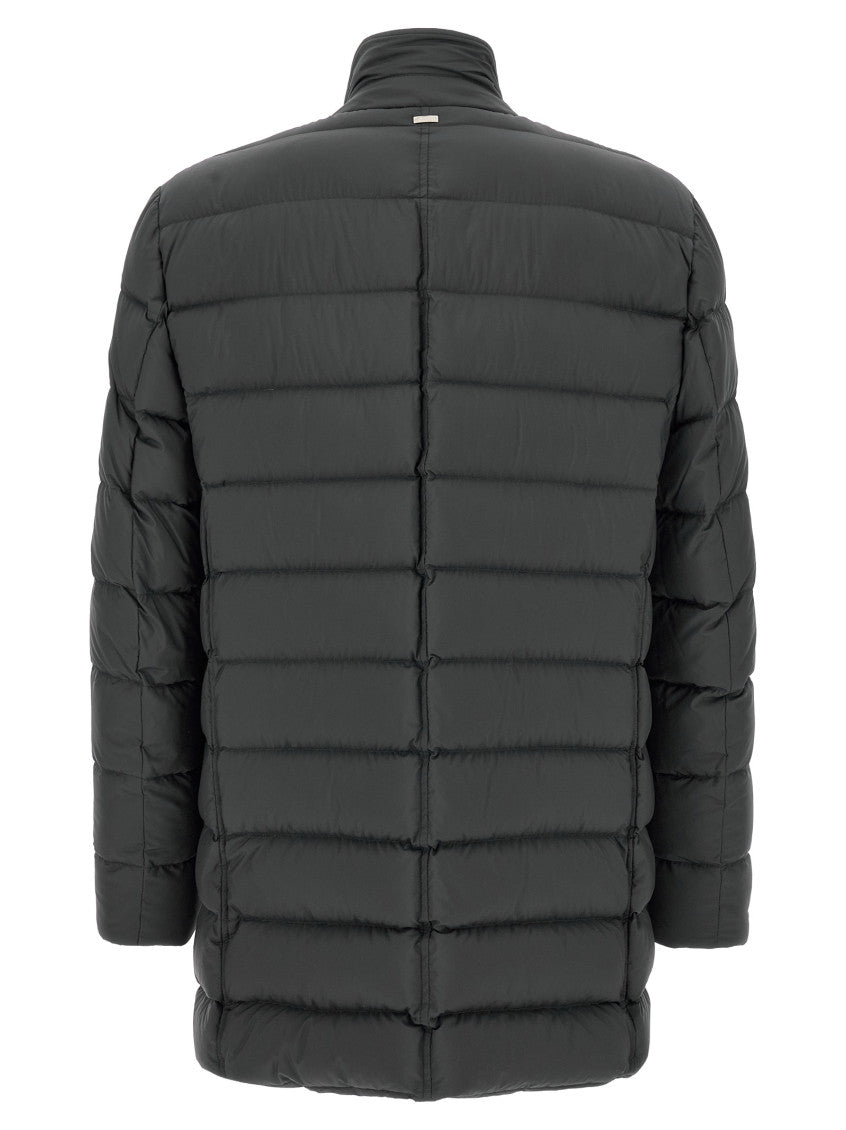 Dark Grey Quilted Jacket 2