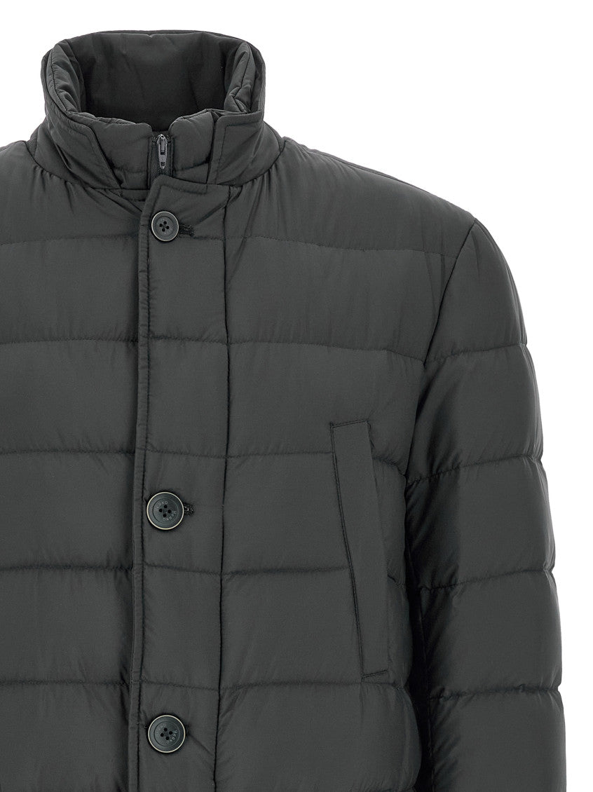 Dark Grey Quilted Jacket 3