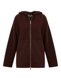 Maroon Solid Hood Sweatshirt 1