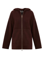 Maroon Solid Hood Sweatshirt 1