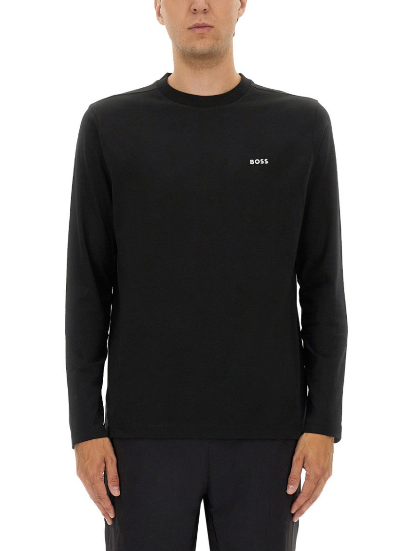 Black Logo Full Sleeves T-Shirt 1