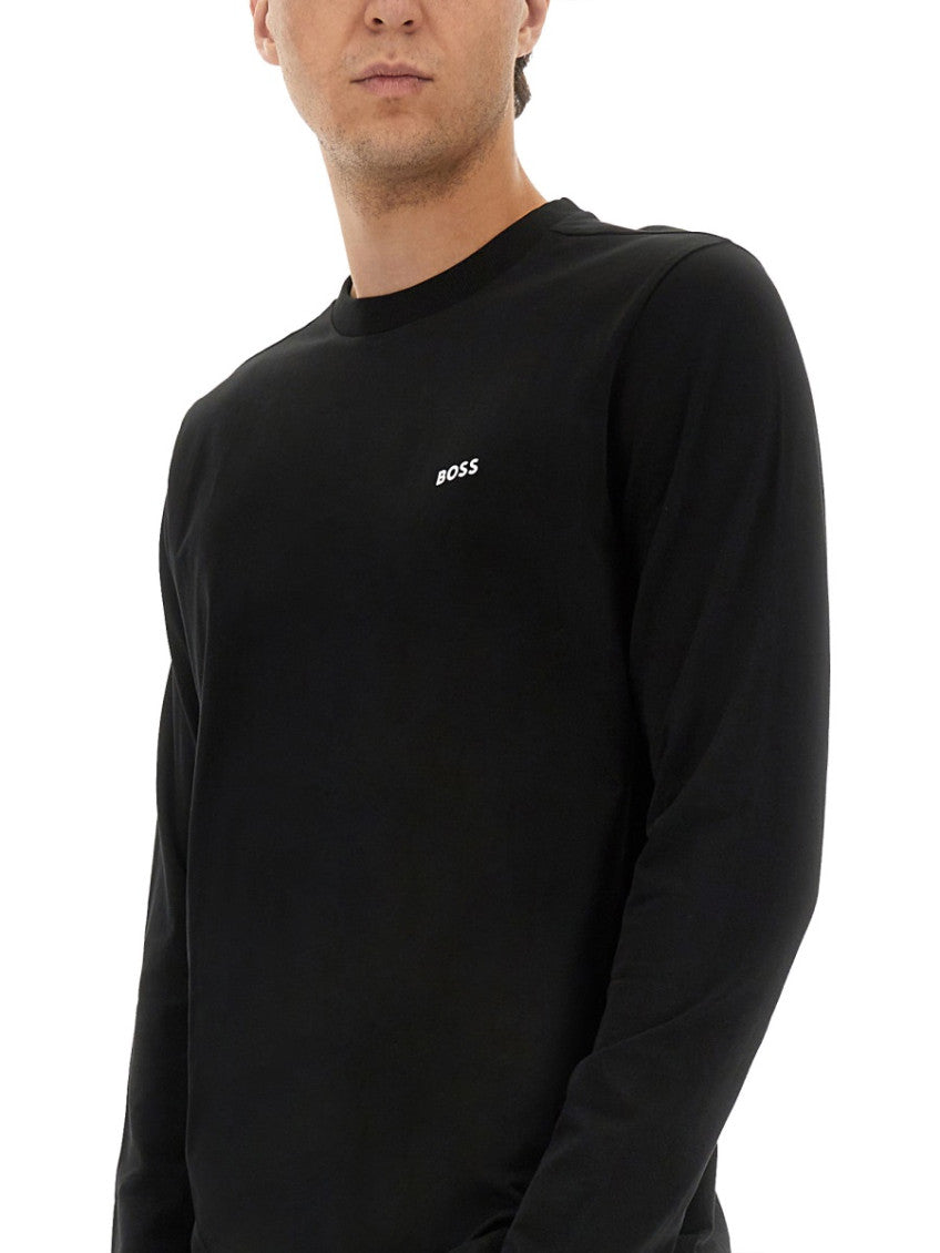 Black Logo Full Sleeves T-Shirt 4
