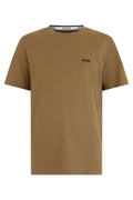Brown Logo Crew Neck T-Shirt 1