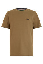 Brown Logo Crew Neck T-Shirt 1