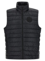 Black Quilted Sleeveless Jacket 1