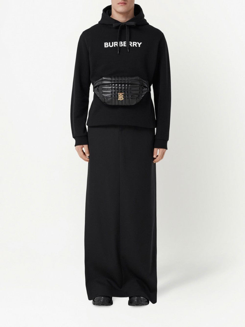 Black Logo Print Hoodie 4