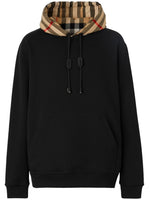 Black Check Hood Hoodie 1