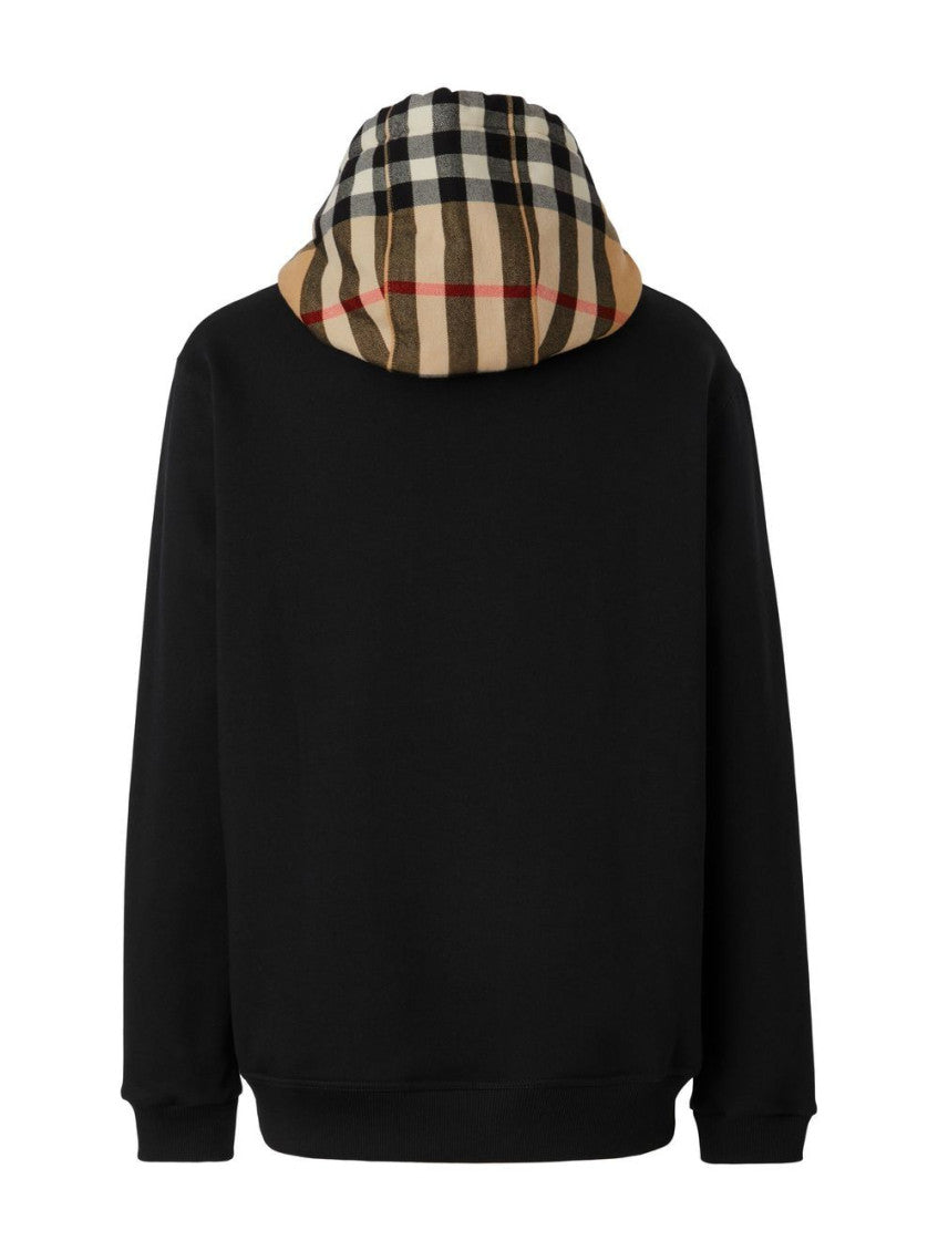 Black Check Hood Hoodie 2